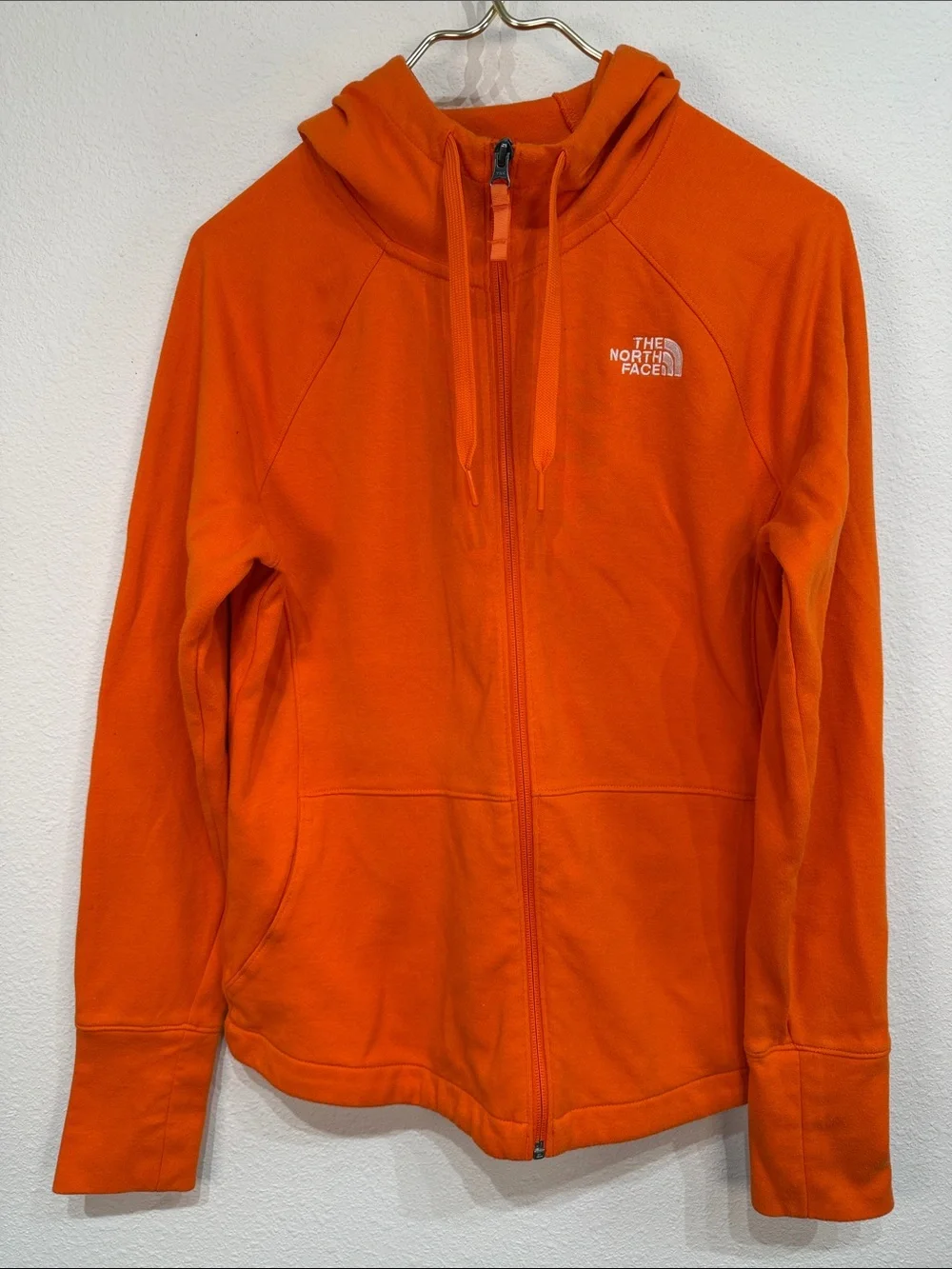 The North Face orange hoodie size Large - Picture 2 of 8